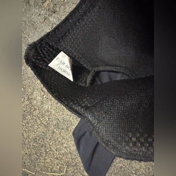 equifit black and green equestrian horse bonnet fly veil - Picture 3 of 3